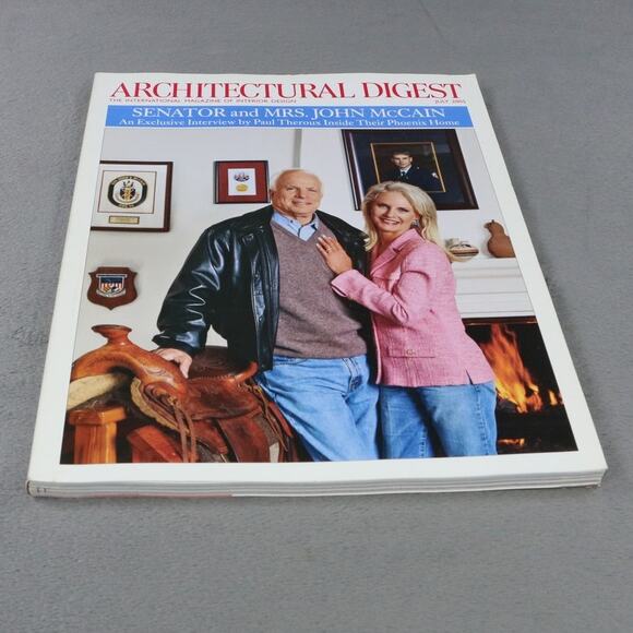 Architectural Digest Magazine July 2005 John McCain Cover Phoenix Home Design - Picture 2 of 8